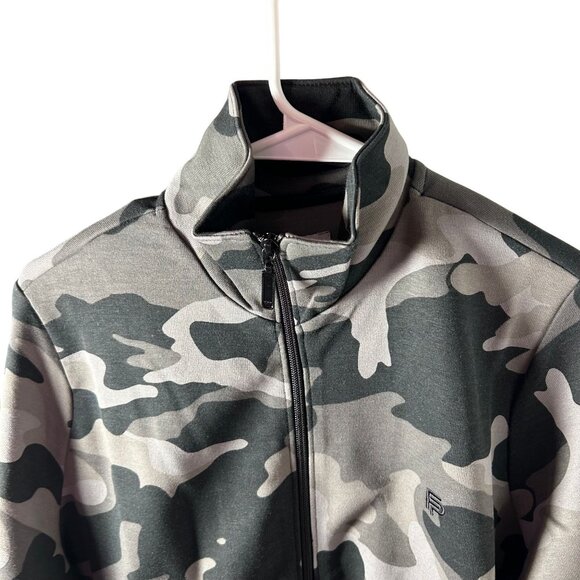 Flint Park Court Zip Jacket Men's Size Large in Gray & Black Camo New With Tags! - Picture 3 of 6